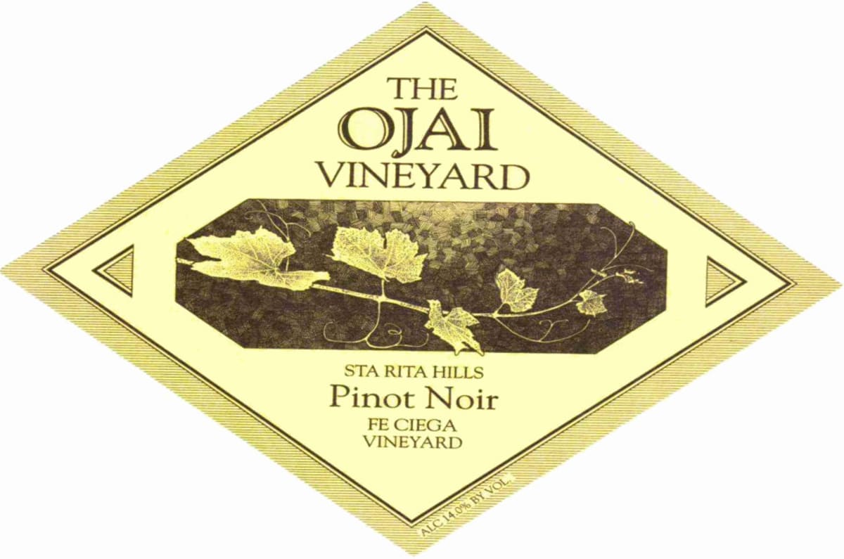 Ojai Fe Ciega Pinot Noir 2009 Front Label