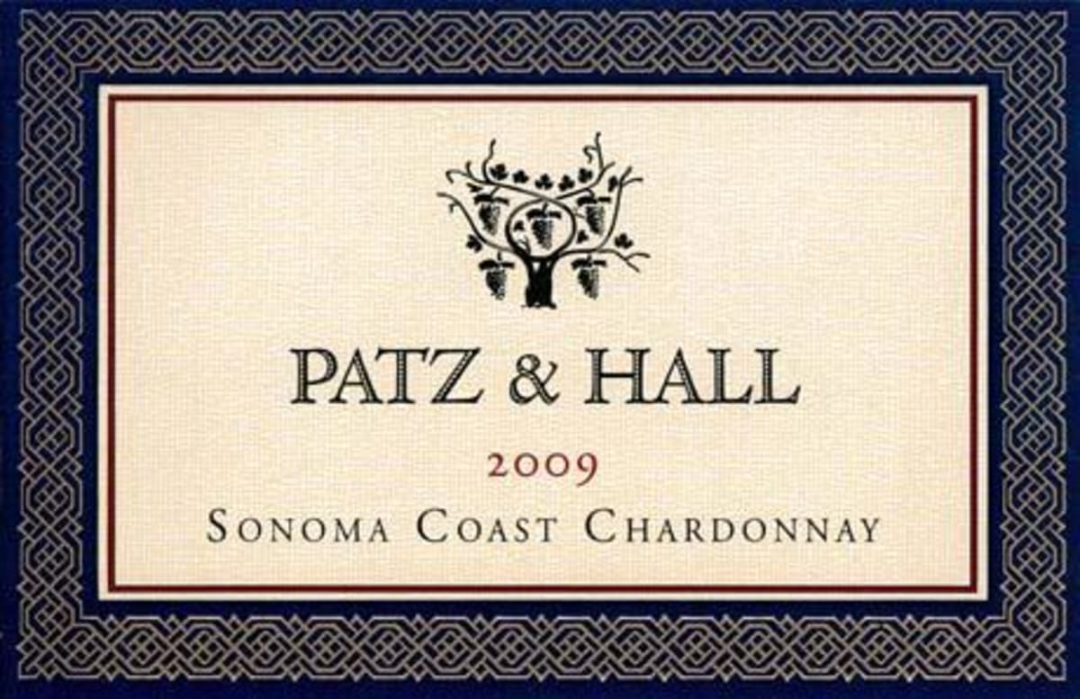 Patz & Hall Sonoma Coast Chardonnay 2009 Front Label