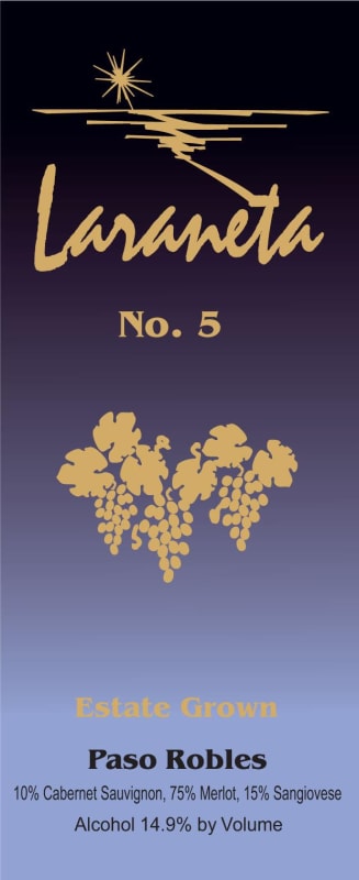 Laraneta Winery No 5 2009 Front Label