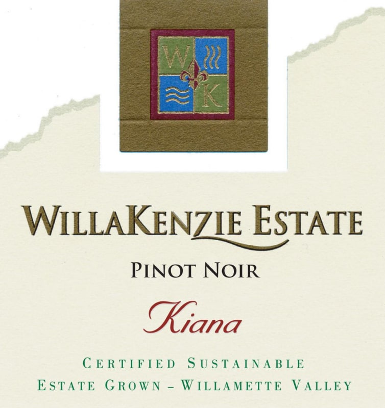 WillaKenzie Estate Kiana Pinot Noir 2009 Front Label
