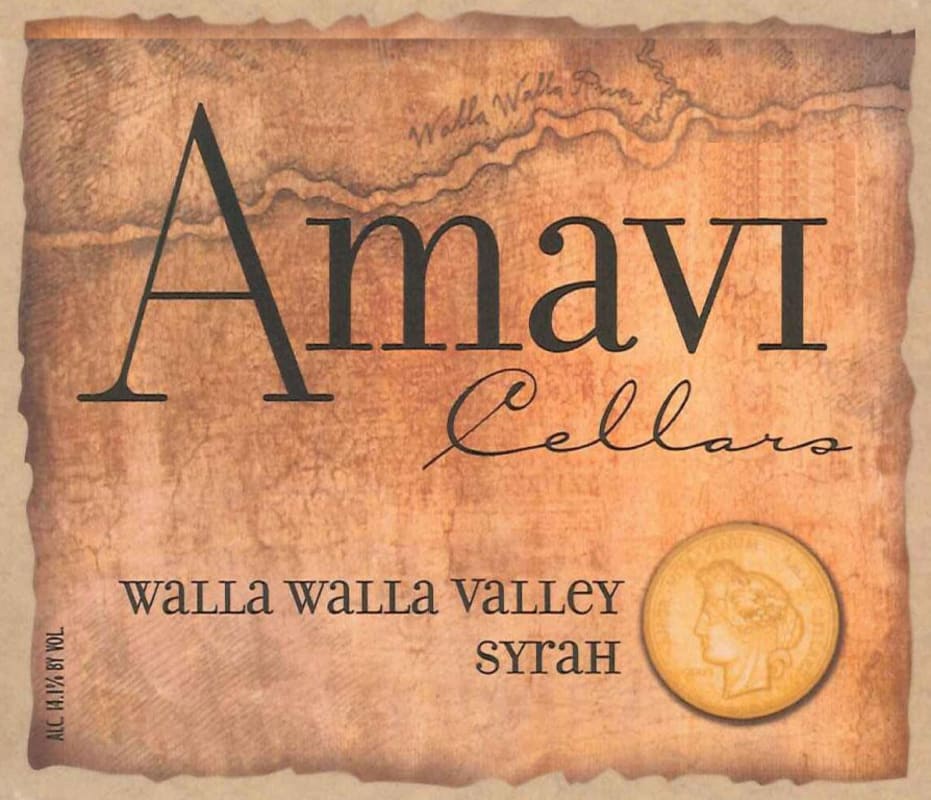 Amavi Syrah 2009 Front Label