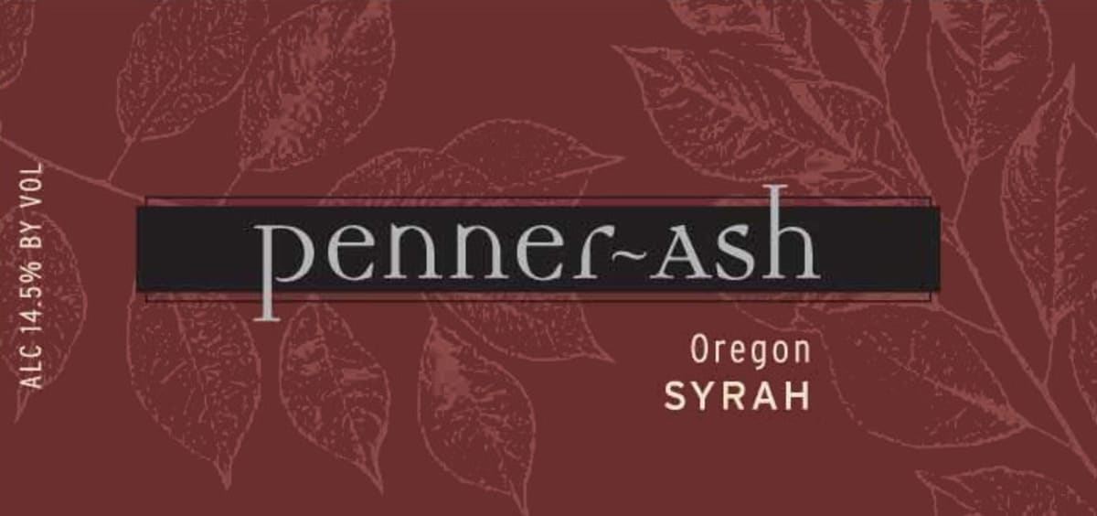 Penner-Ash Oregon Syrah 2009 Front Label