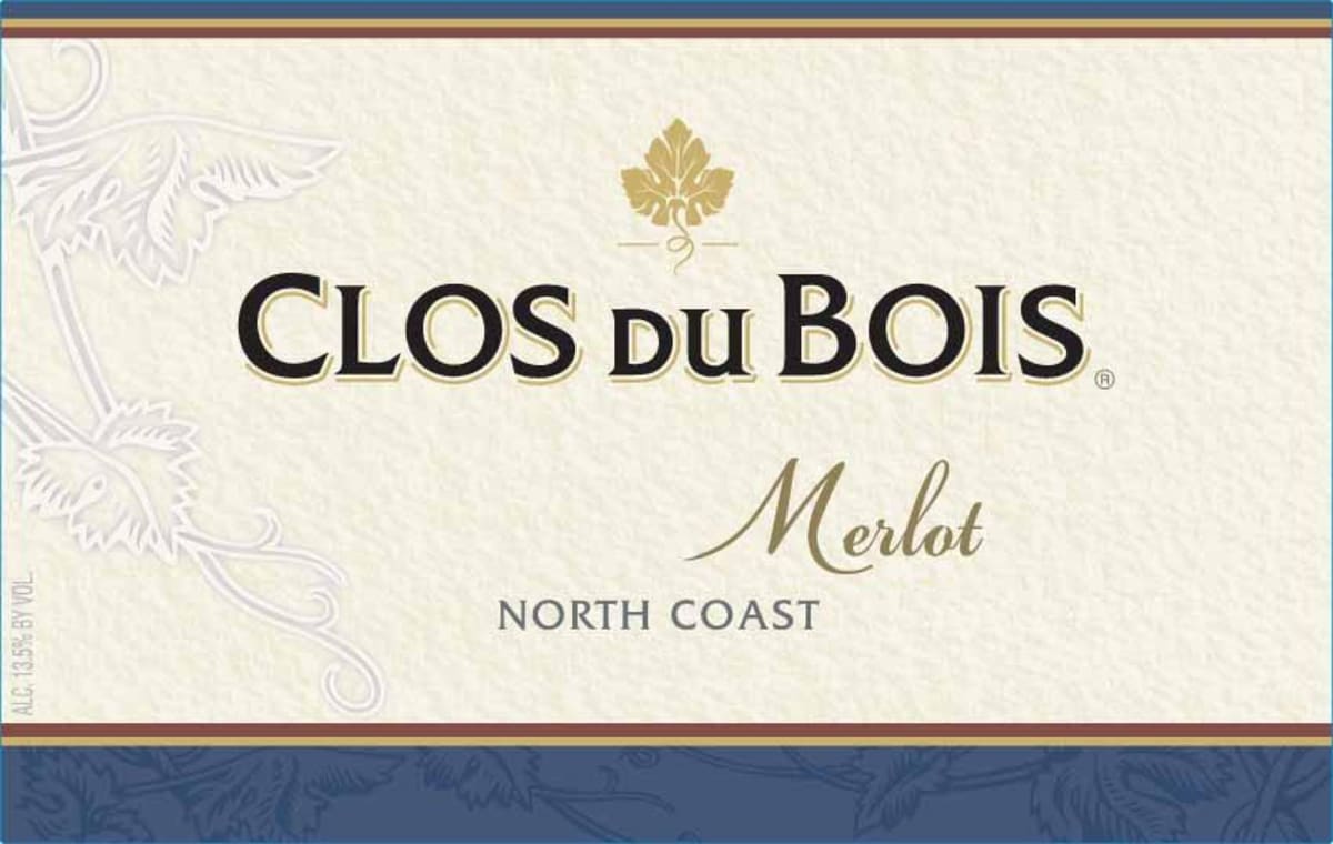 Clos du Bois North Coast Merlot 2009 Front Label