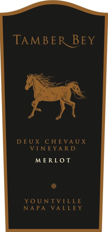 Tamber Bey Deux Chevaux Vineyard Merlot 2009 Front Label
