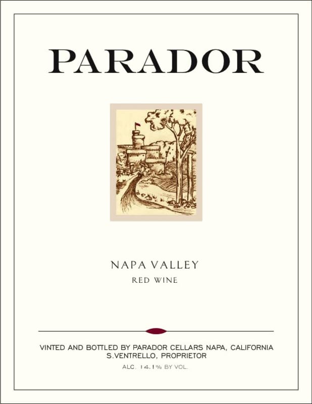 Parador Napa Valley Red Wine 2009 Front Label