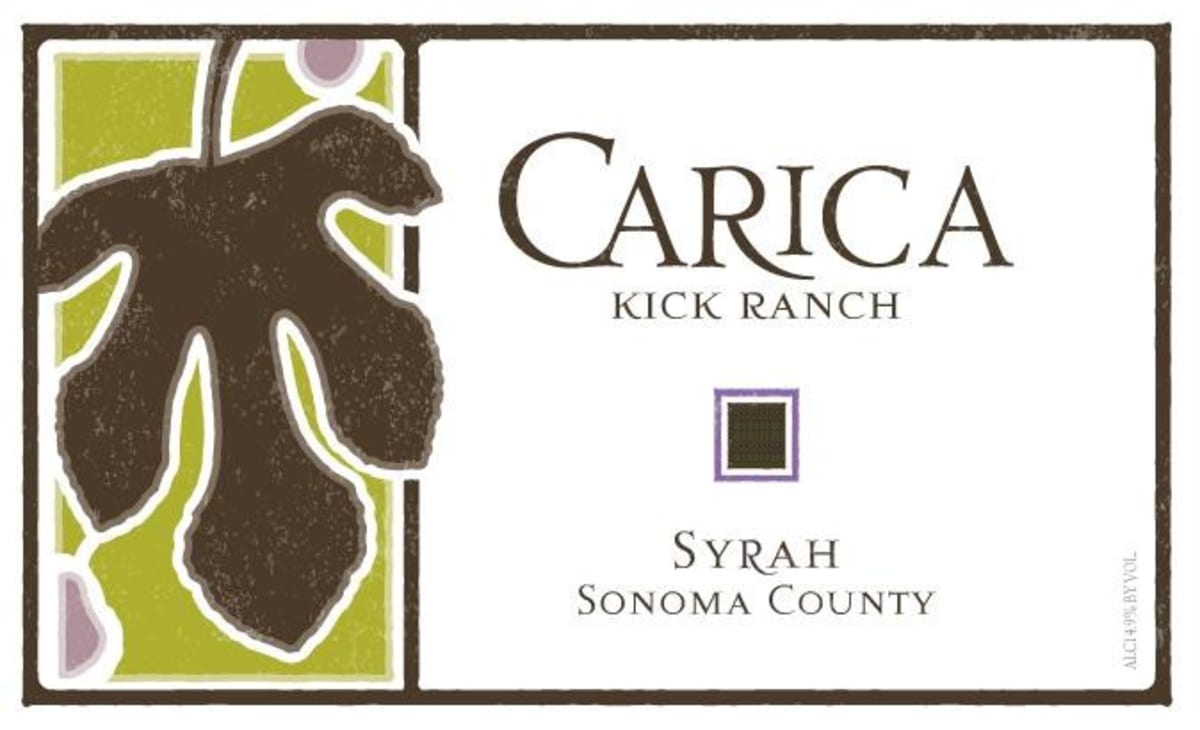Carica Kick Ranch Syrah 2009 Front Label