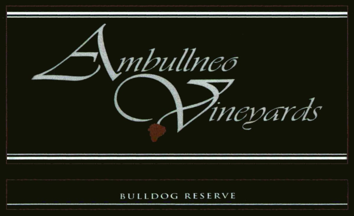 Ambullneo Vineyards Bulldog Reserve Pinot Noir 2009 Front Label
