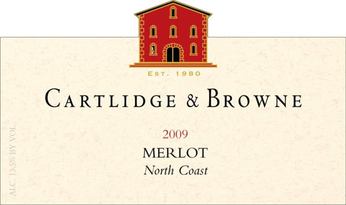 Cartlidge & Browne Merlot 2009 Front Label