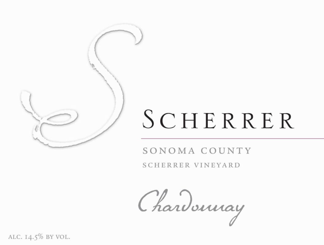Scherrer Winery Scherrer Vineyard Chardonnay 2009 Front Label
