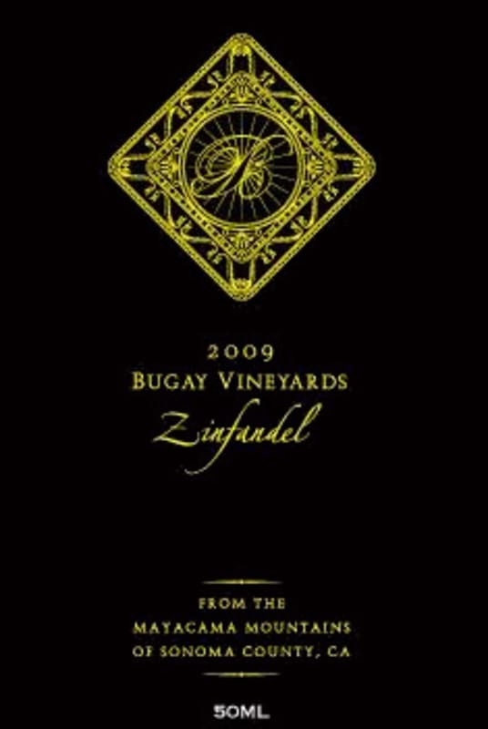 Bugay Vineyards Sonoma County Zinfandel 2009 Front Label