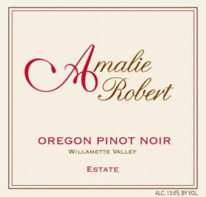 Amalie Robert Estate Pinot Noir 2009 Front Label