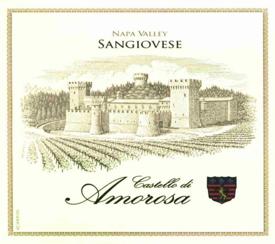 Castello di Amorosa Sangiovese 2009 Front Label