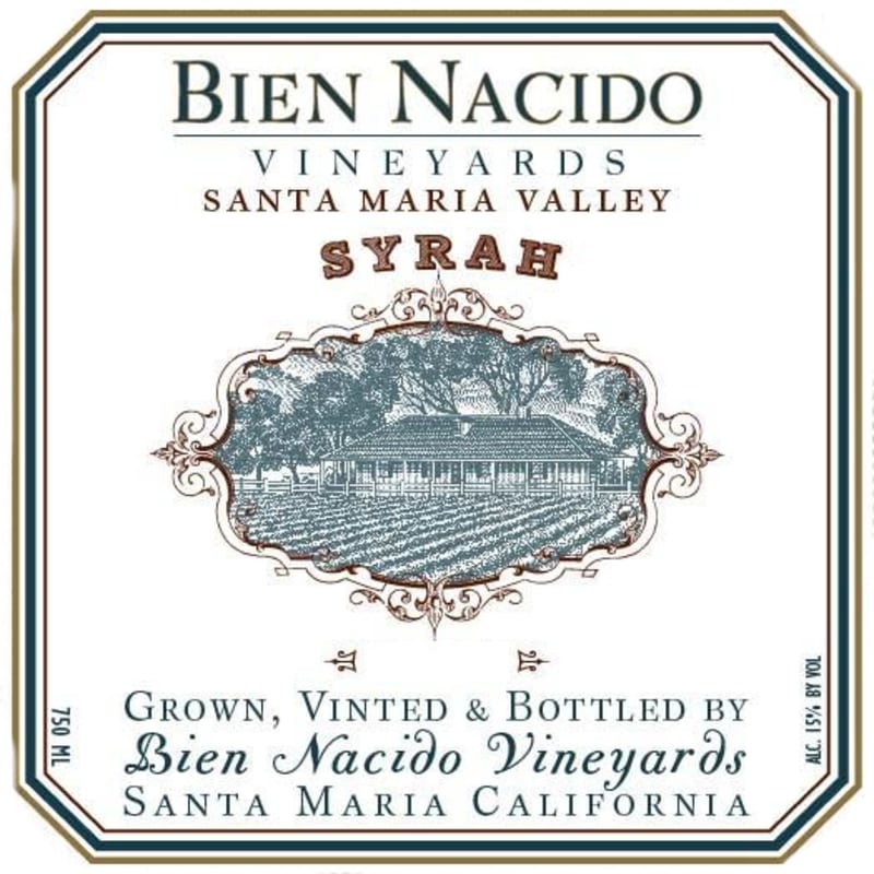 Bien Nacido Estate Bien Nacido Vineyard Syrah 2009 Front Label