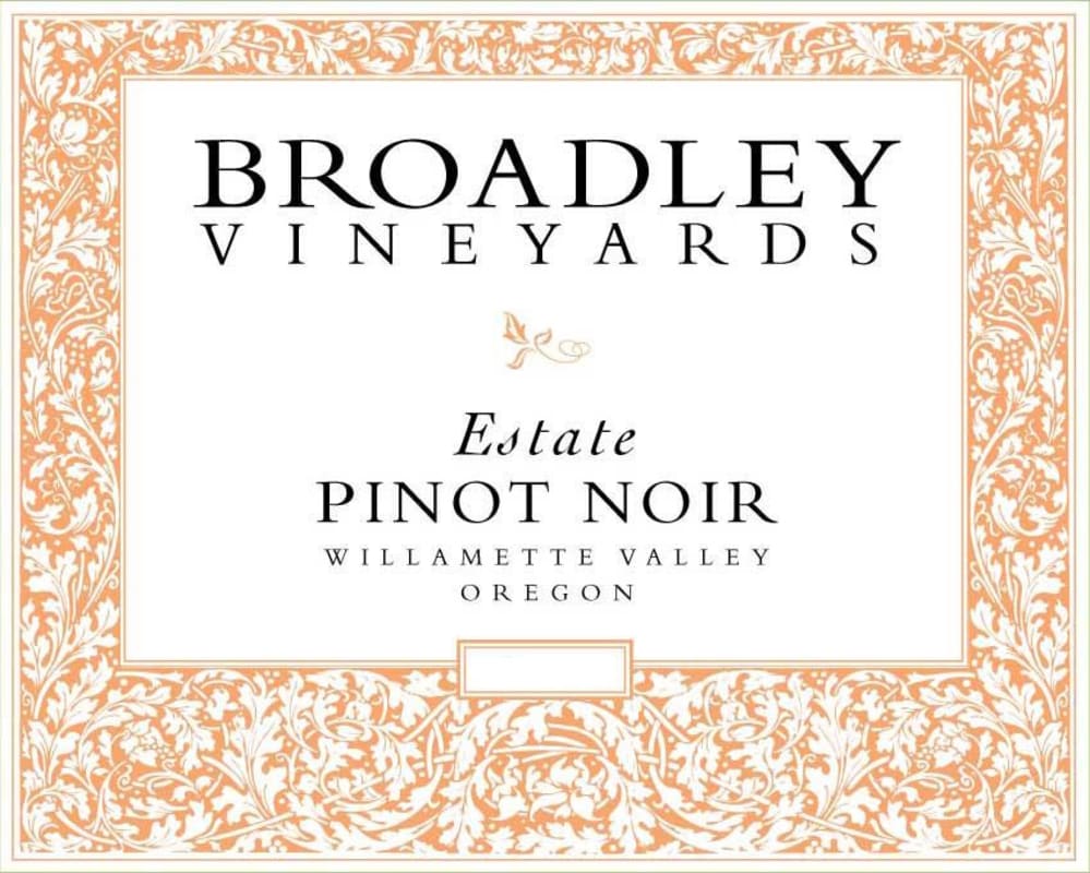 Broadley Estate Pinot Noir 2009 Front Label