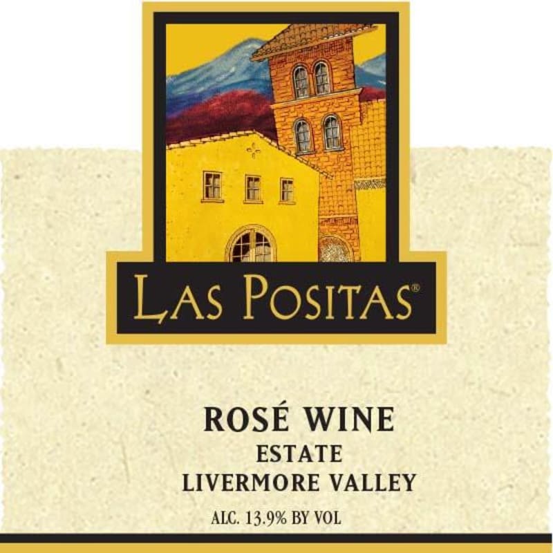 Las Positas Vineyards Estate Rose 2015 Front Label