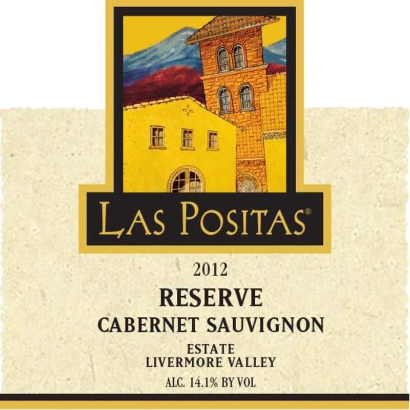 Las Positas Vineyards Reserve Cabernet Sauvignon 2012 Front Label