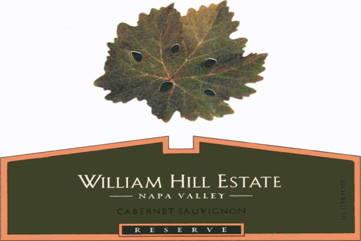 William Hill Reserve Cabernet Sauvignon 2009 Front Label