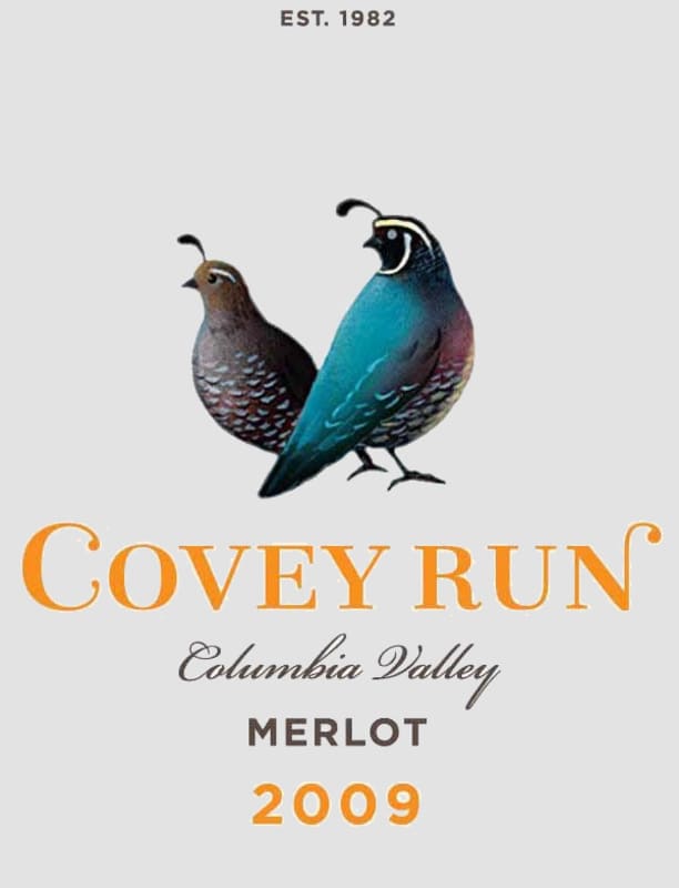 Covey Run Merlot 2009 Front Label