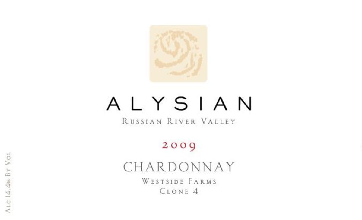 Alysian Westwise Farms Clone 4 Chardonnay 2009 Front Label