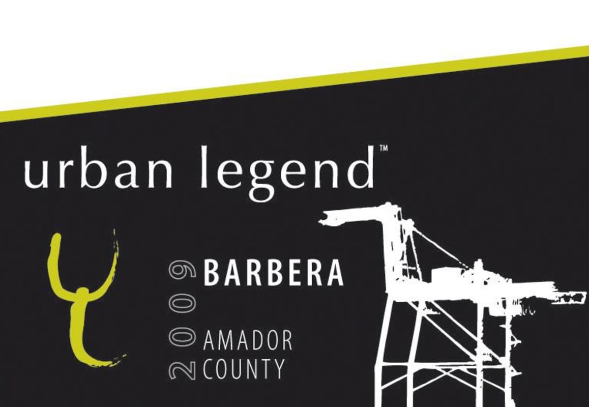 Urban Legend Cellars Barbera 2009 Front Label