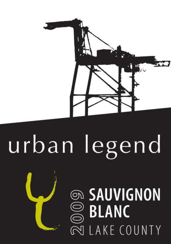 Urban Legend Cellars Sauvignon Blanc 2009 Front Label