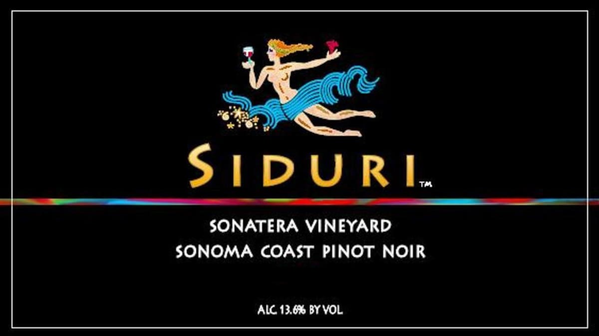 Siduri Sonatera Vineyard Pinot Noir 2009 Front Label