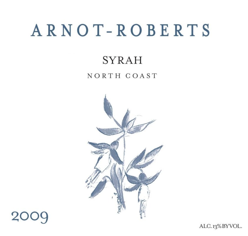 Arnot-Roberts North Coast Syrah 2009 Front Label