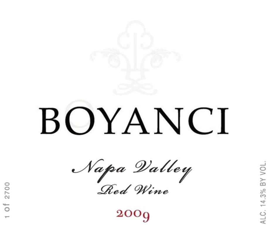 BOYANCI Red 2009 Front Label