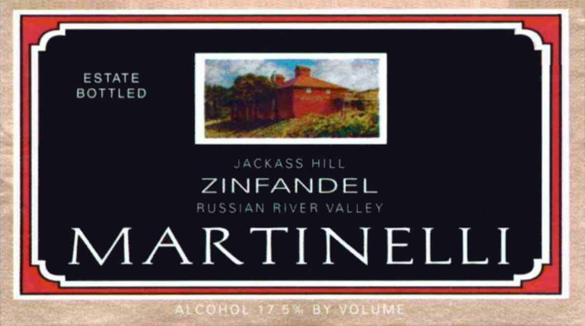 Martinelli Jackass Vineyard Zinfandel 2009 Front Label
