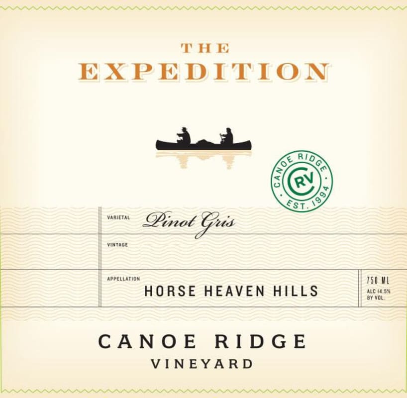 Canoe Ridge The Expedition Pinot Gris 2013 Front Label