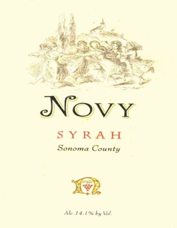 Novy Sonoma County Syrah 2009 Front Label