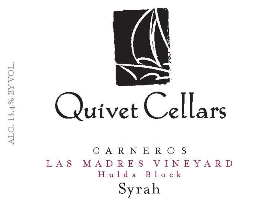 Quivet Cellars Las Madres Vineyard Hulda Block Syrah 2009 Front Label