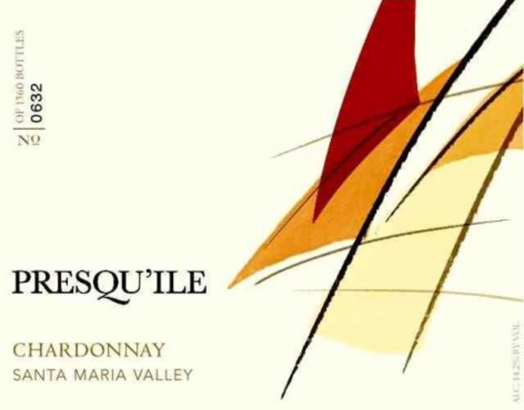 Presqu'ile Chardonnay 2009 Front Label