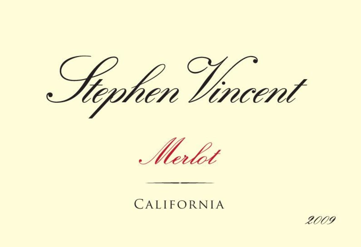 Stephen Vincent Merlot 2009 Front Label