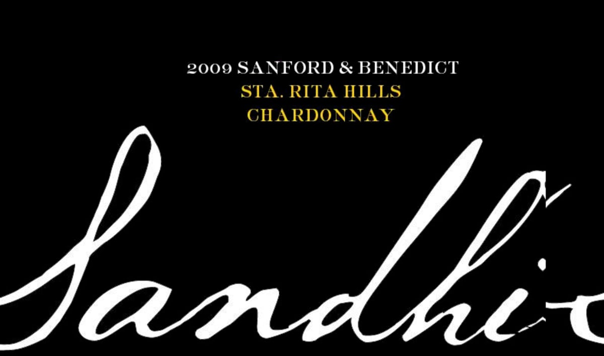Sandhi Sanford and Benedict Chardonnay 2009 Front Label
