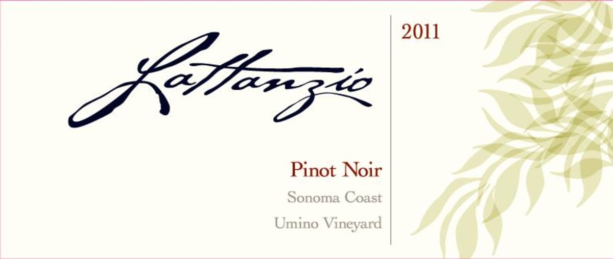 Lattanzio Vineyards Umino Vineyard Pinot Noir 2011 Front Label