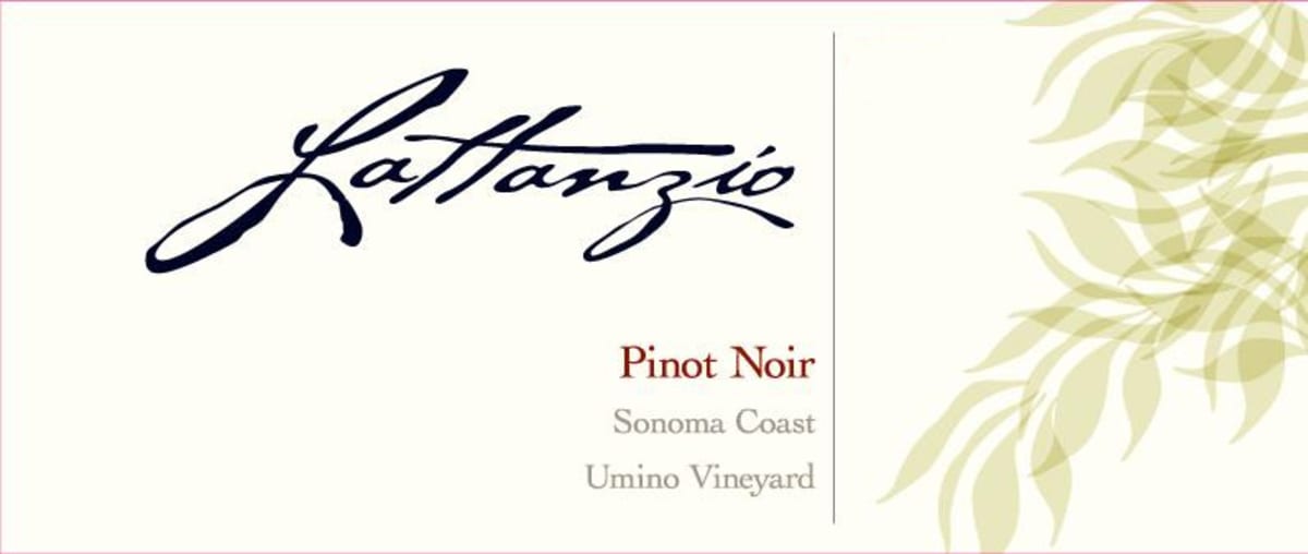 Lattanzio Vineyards Umino Vineyard Pinot Noir 2012 Front Label