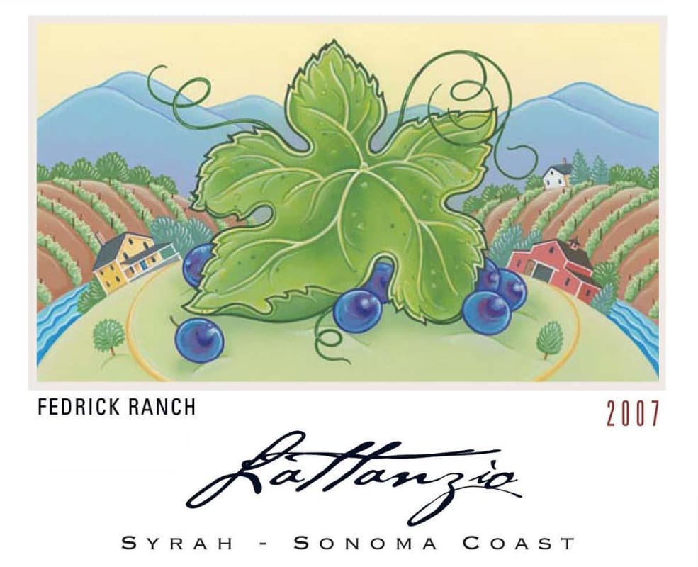 Lattanzio Vineyards Frederick Ranch Syrah 2007 Front Label