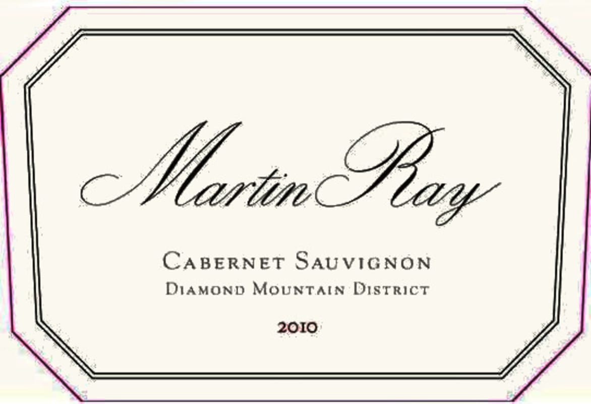 Martin Ray Diamond Mountain Cabernet Sauvignon 2010 Front Label