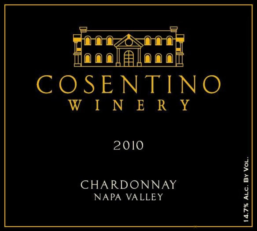 Cosentino Napa Chardonnay 2010 Front Label