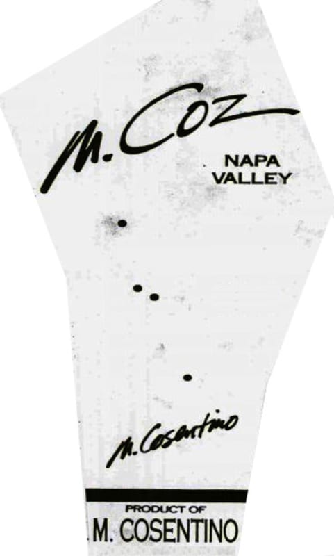Cosentino M. Coz Meritage 2010 Front Label