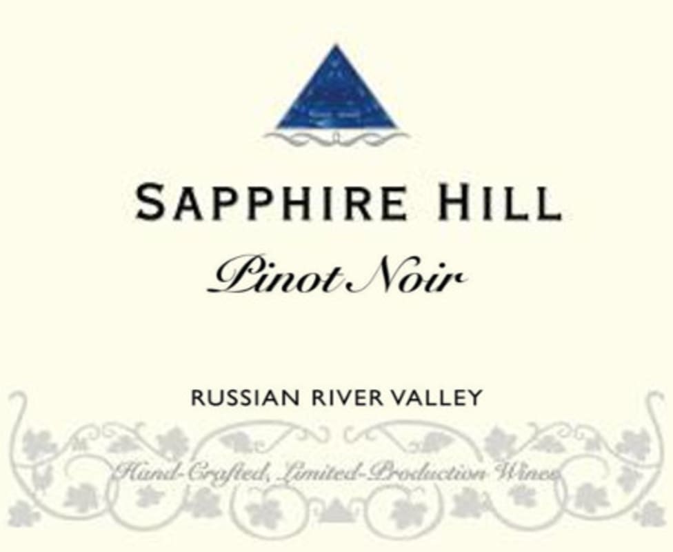 Sapphire Hill Vineyards Pinot Noir 2010 Front Label