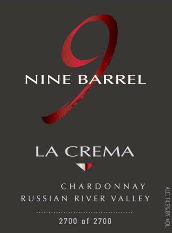 La Crema Nine Barrel Chardonnay 2010 Front Label