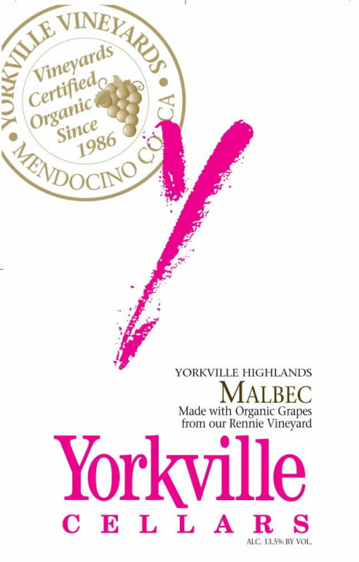 Yorkville Cellars Rennie Vineyard Malbec 2010 Front Label