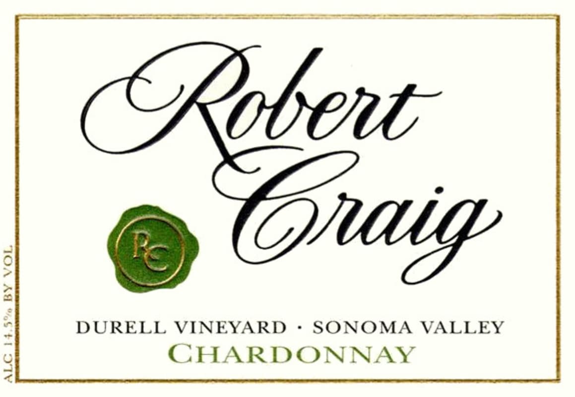 Robert Craig Cellars Durell Vineyard Chardonnay 2010 Front Label