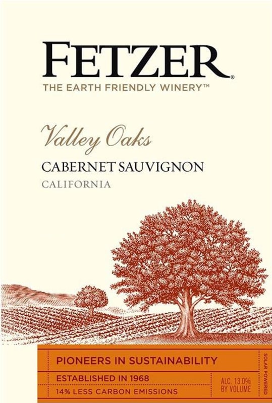 Fetzer Valley Oaks Cabernet Sauvignon 2010 Front Label