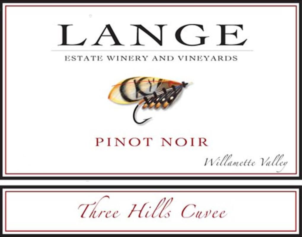 Lange Winery Three Hills Cuvee Pinot Noir 2010 Front Label