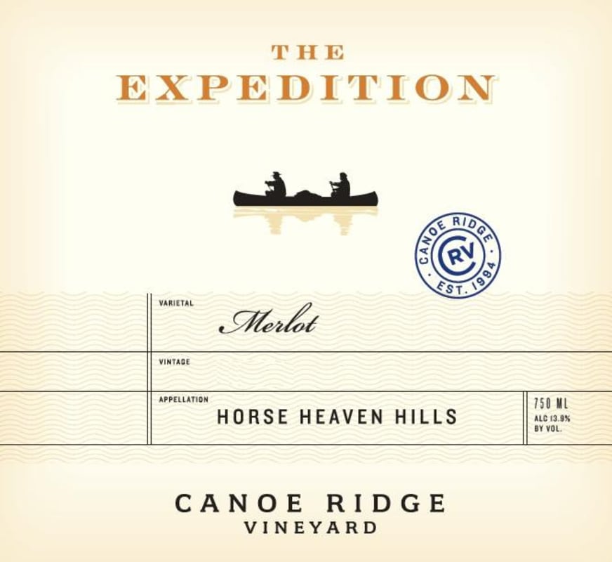 Canoe Ridge The Expedition Merlot 2013 Front Label
