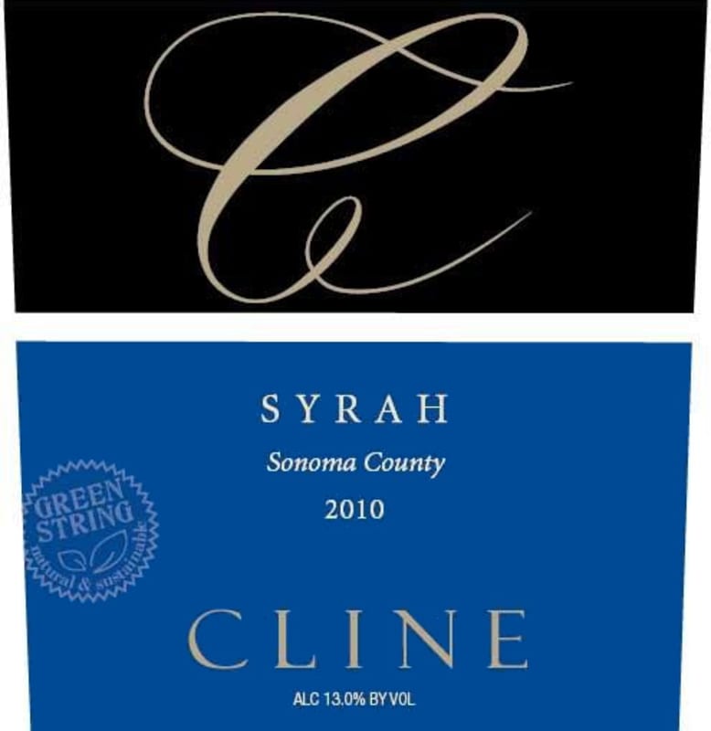Cline California Syrah 2010 Front Label