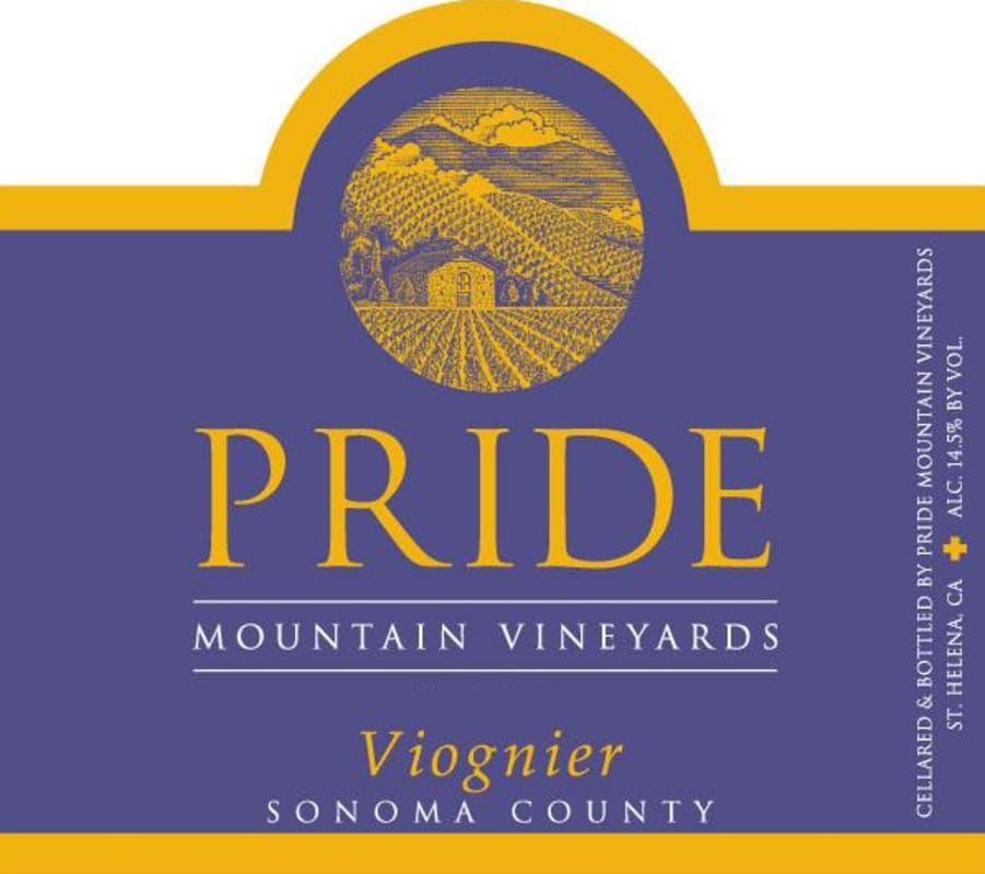 Pride Mountain Vineyards Viognier 2010 Front Label